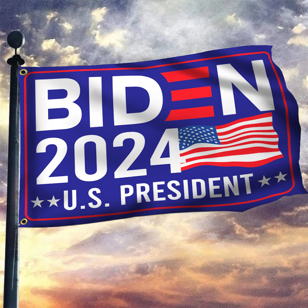 Biden 2024 Flag US President Joe Biden Campaign Merch 2024 Presidential Election