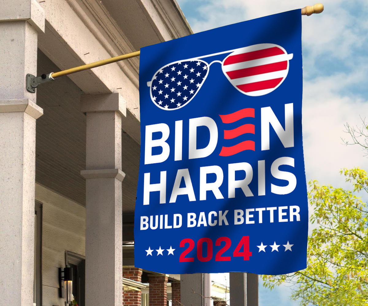 Biden Harris Build Back Better 2024 Flag Vote Biden For President 2024 Flag