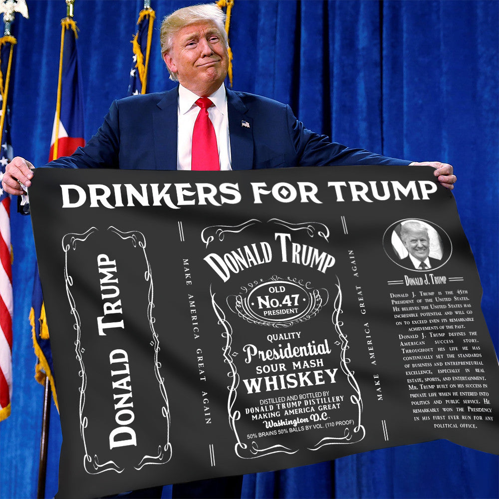 Beer Drinkers For Trump Flag President Elect Donald Trump 2024 Flag MAGA Merch