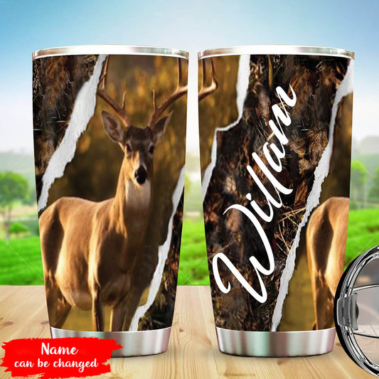 Personalized Deer Hunting Tumbler