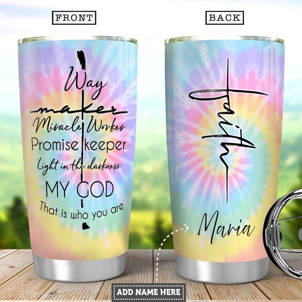 Personalized Jesus Tumbler Way Maker Who You Are