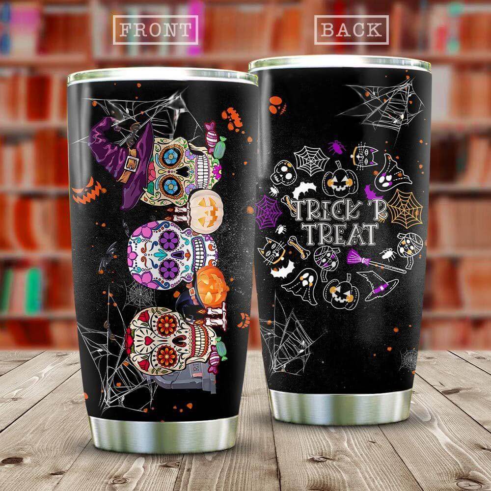 Skull Halloween Tumbler Trick Or Treat