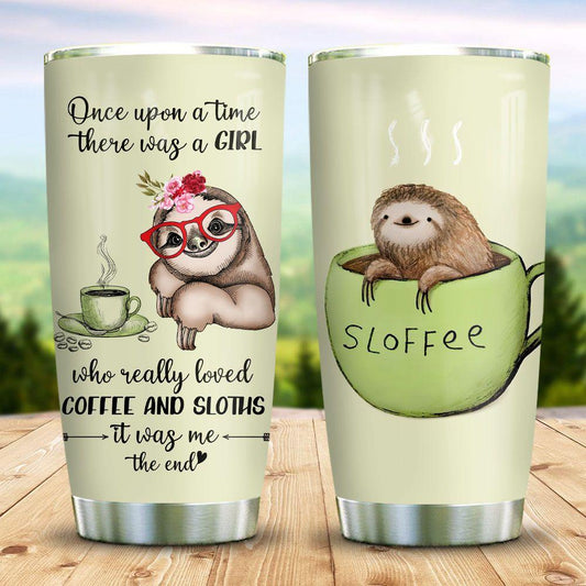 Sloth Coffee Tumbler Once Upon A Time