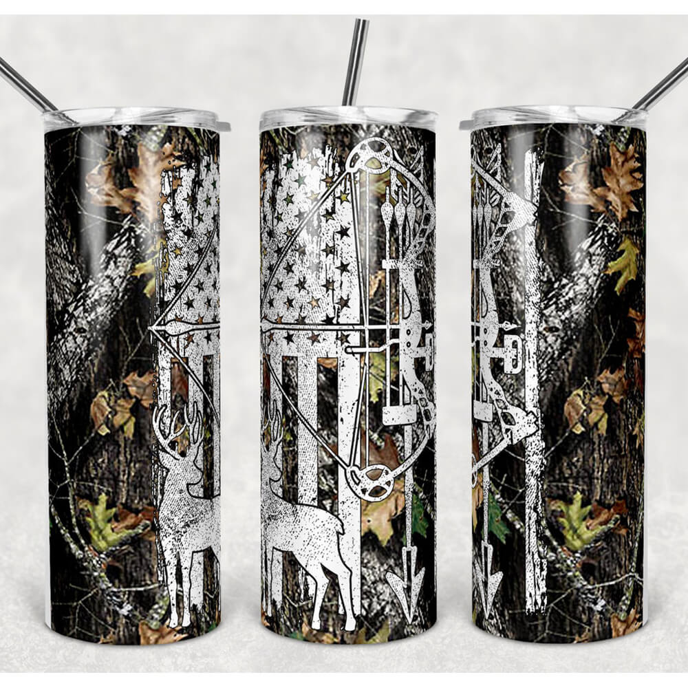 Deer Hunting Skinny Tumbler For Men