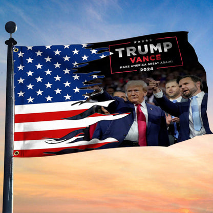 Trump Vance Make America Great Again 2024 Flag Trump Vance Flag Patriotic Merchandise