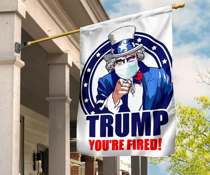 Trump You're Fired Flag Anti Trump Flag Funny Anti Trump Meme Merch Biden Won Trump Lost