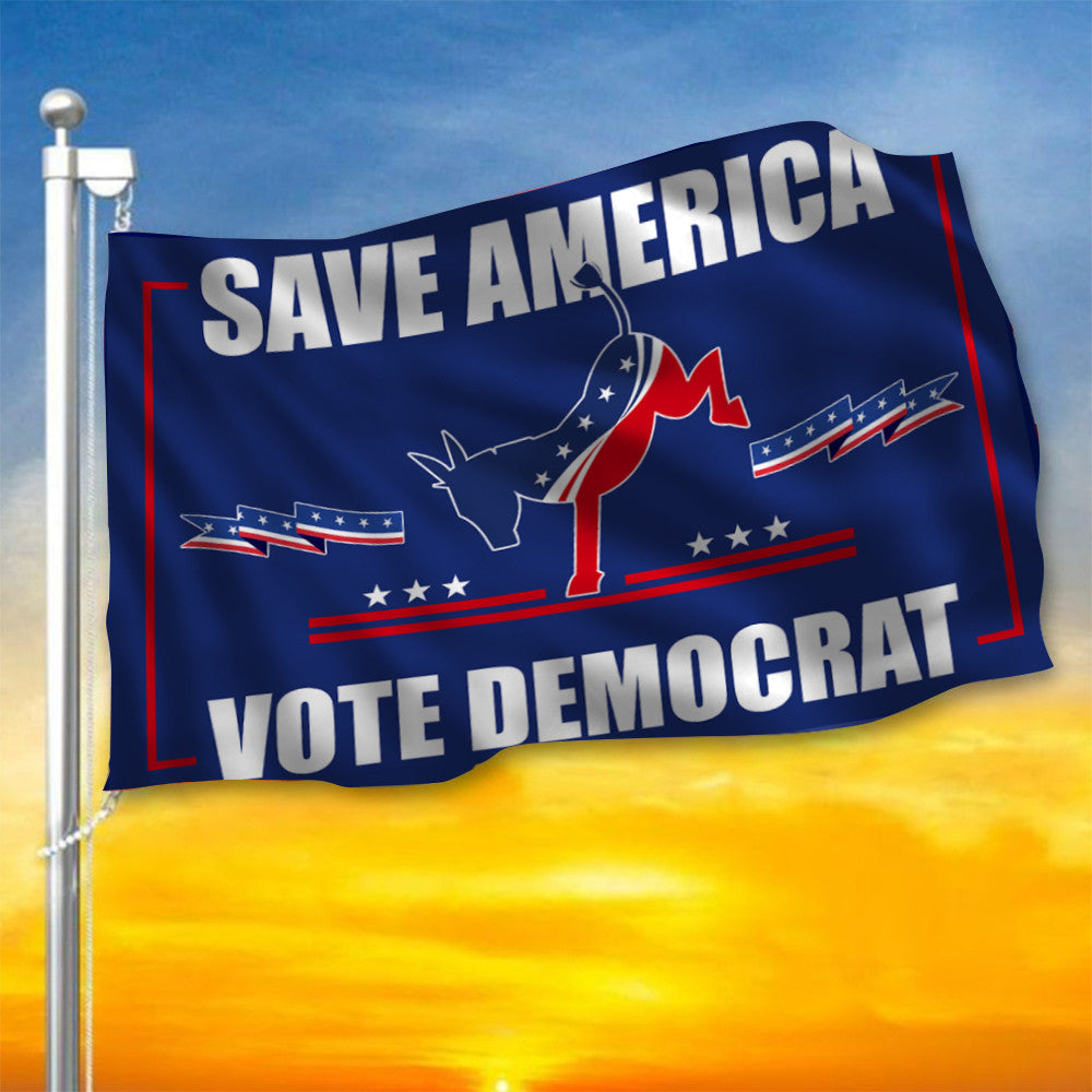 Biden 2024 Flag Save America Vote Democrat Flag Biden President 2024 Campaign Merch