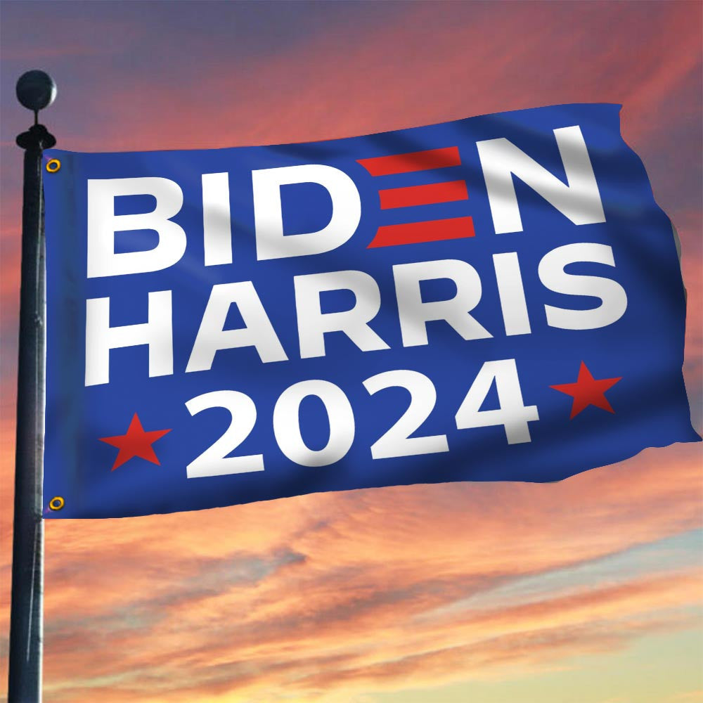 Biden Harris 2024 Flag Support For Joe Biden President Campaign Flag Outdoor Decor