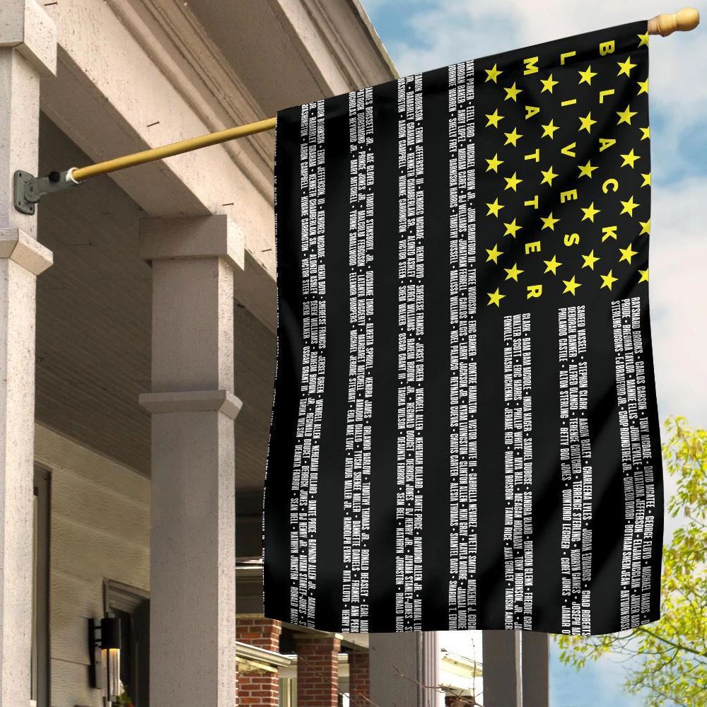 Black Lives Matter Flag American Say Their Name Flag George Floyd Daunte Wright BLM Flag