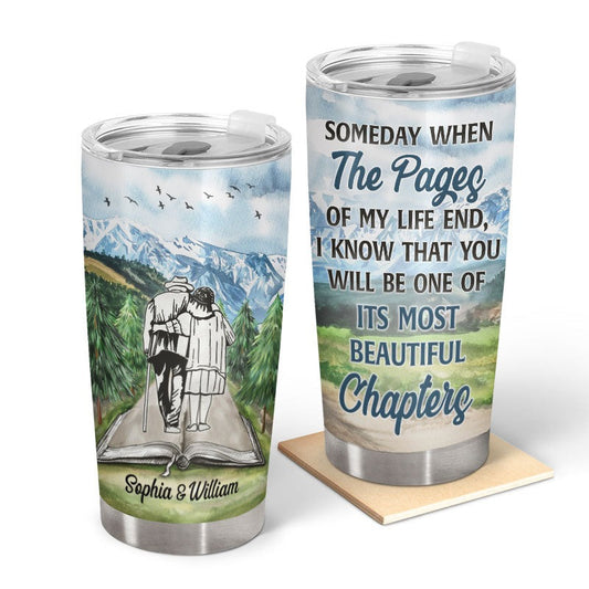 Personalized Camping Couple Tumbler Someday When The Pages Of My Life