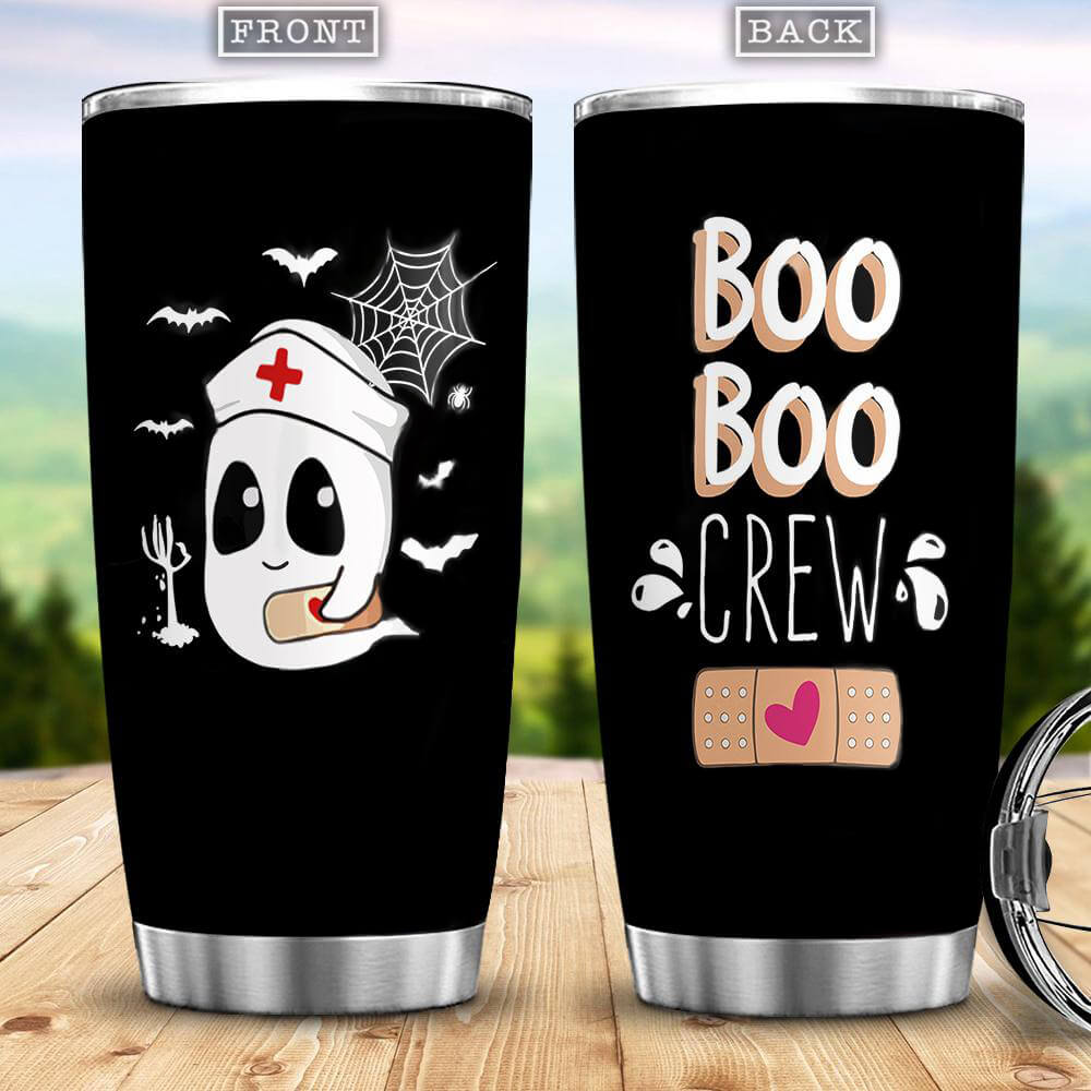 Nurse Tumbler Boo Boo Crew Halloween Gift