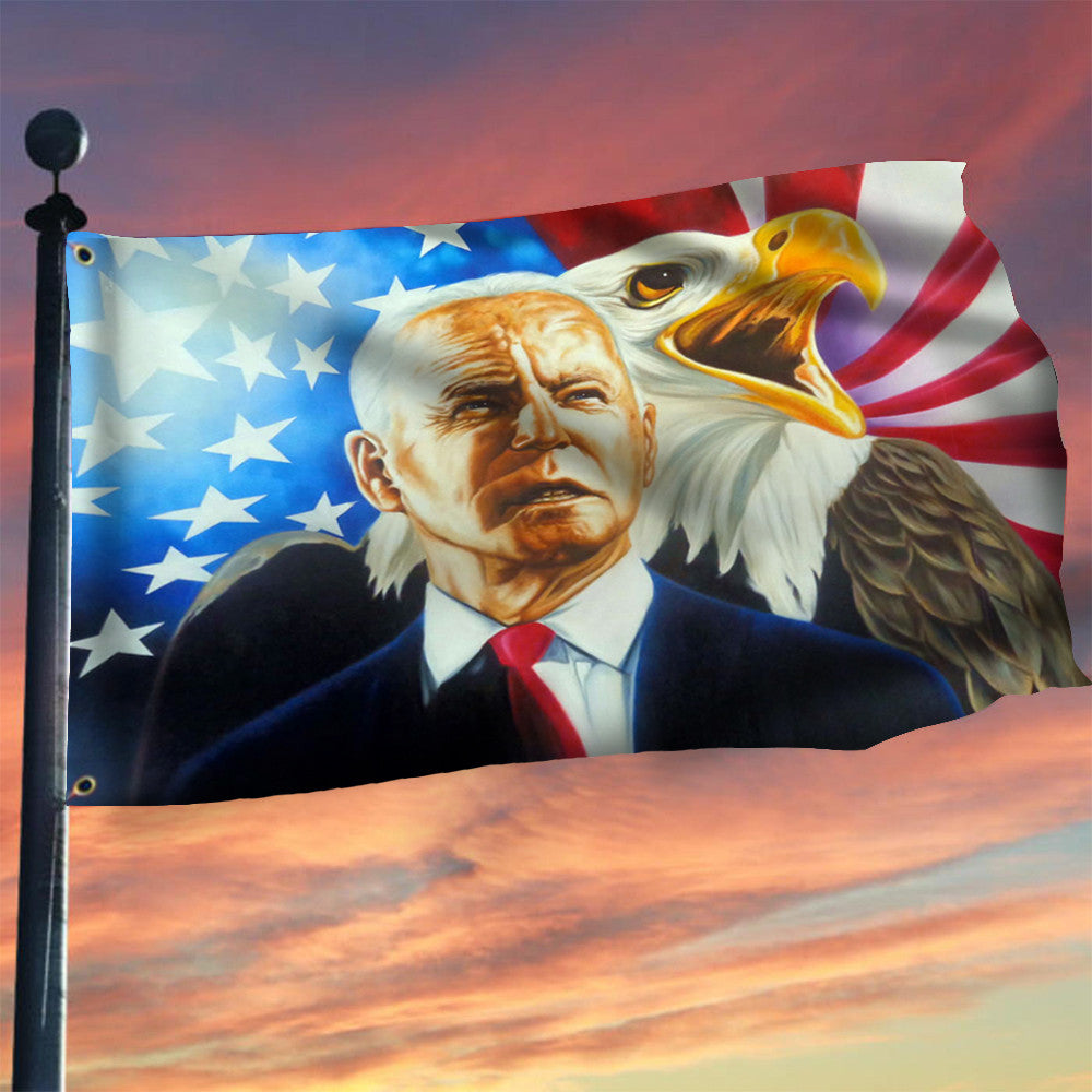 Biden 2024 American Eagle Flag Patriotic Joe Biden Campaign Presidential Election Flag