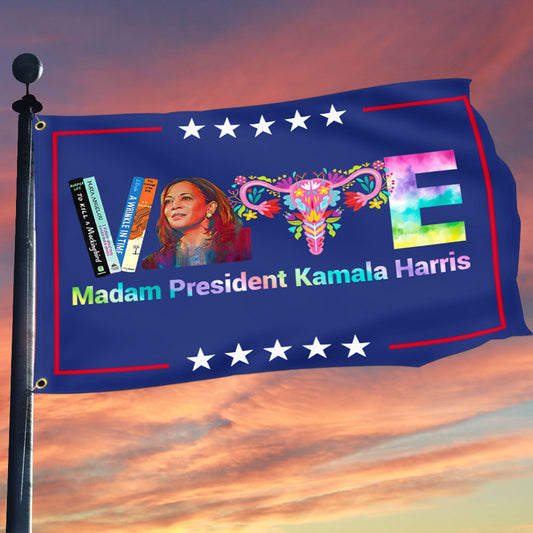 Vote Vote Like Ruth Sent You Flag Kamala Harris For President Election 2024 Flag Outside Decor