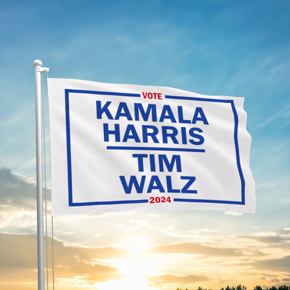 Vote Kamala Harris Tim Walz 2024 Flag President Election Harris Walz Flag Democrat Merch