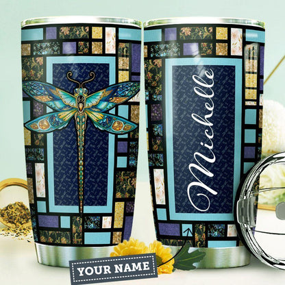 Personalized 20oz Dragonfly Stainless Steel Tumbler