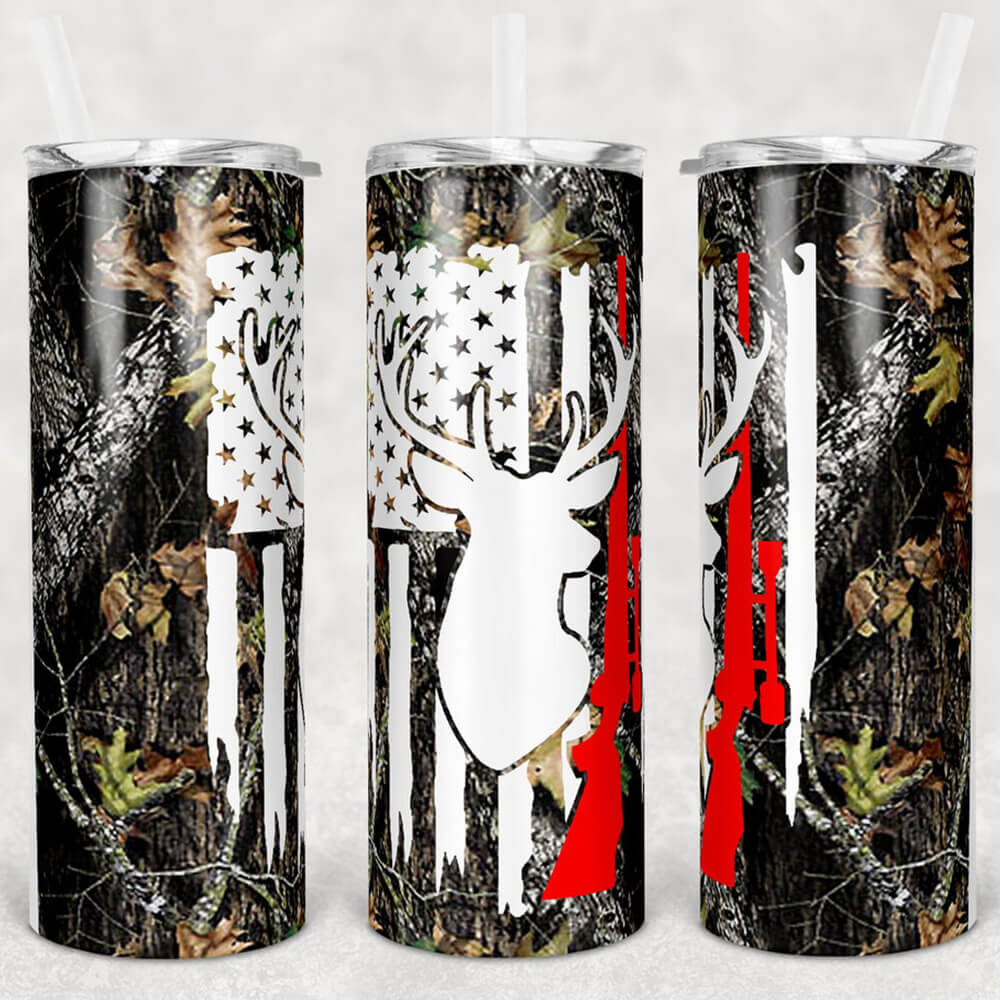 Deer Hunting Skinny Tumbler Gift For Men