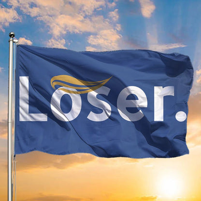 Trump Loser Flag Trump Lost Get Over It Flag Anti Trump Election Season Outdoor Banner