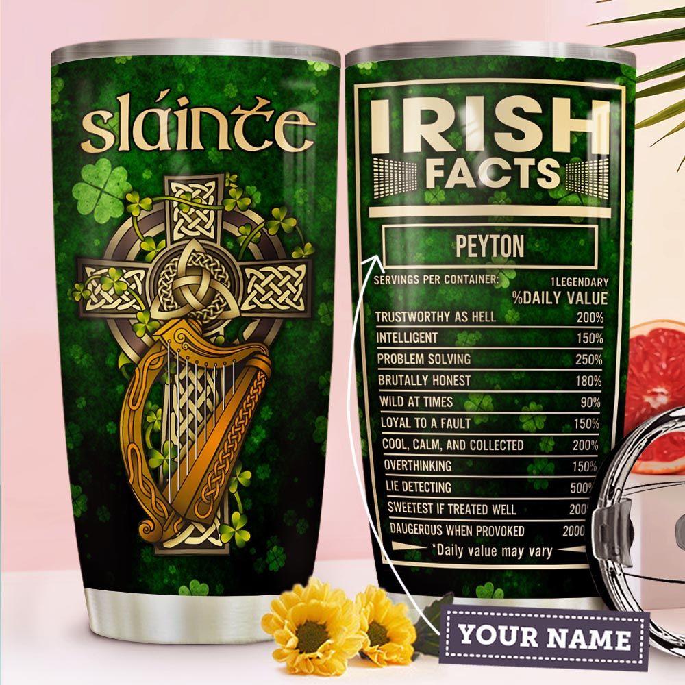 Personalized 20 oz Irish Facts Tumbler