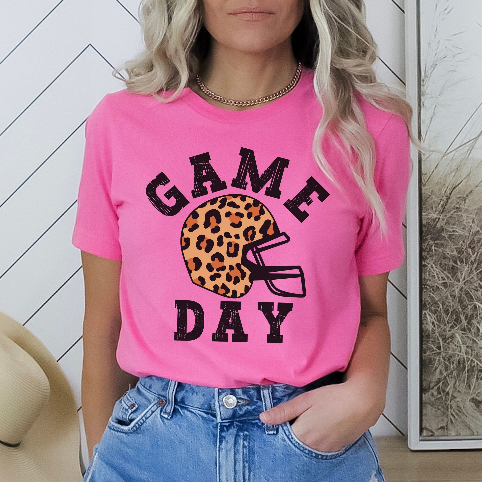 Football Game Day Shirt, Leopard Print Football Shirt, Tailgate Party Shirt, Women's Football Shirts, Fantasy Football