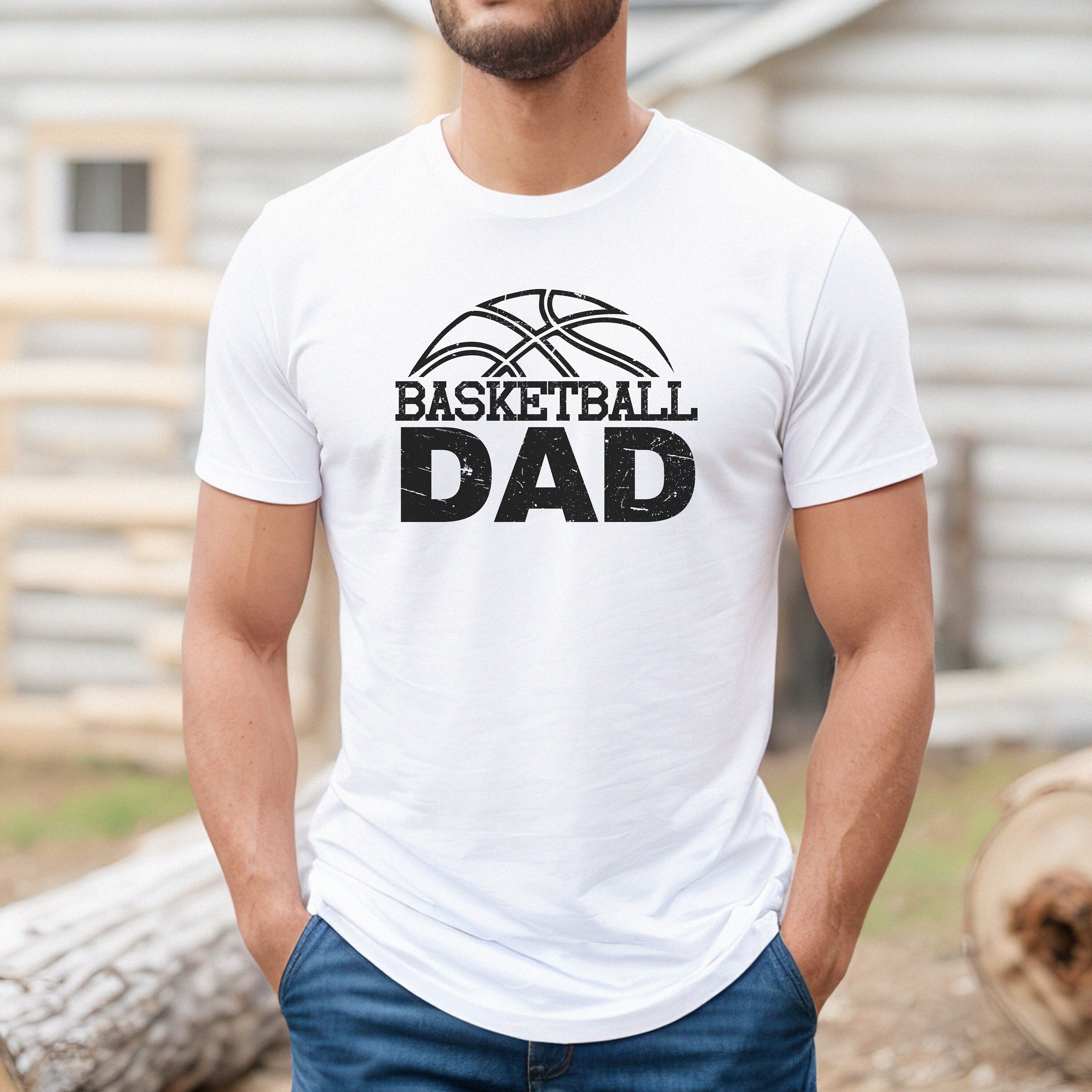 Dad Basketball Shirt, Basketball dad t shirt, Love Basketball tee, cool basketball shirt, proud basketball dad t-shirt, Red Basketball Shirt