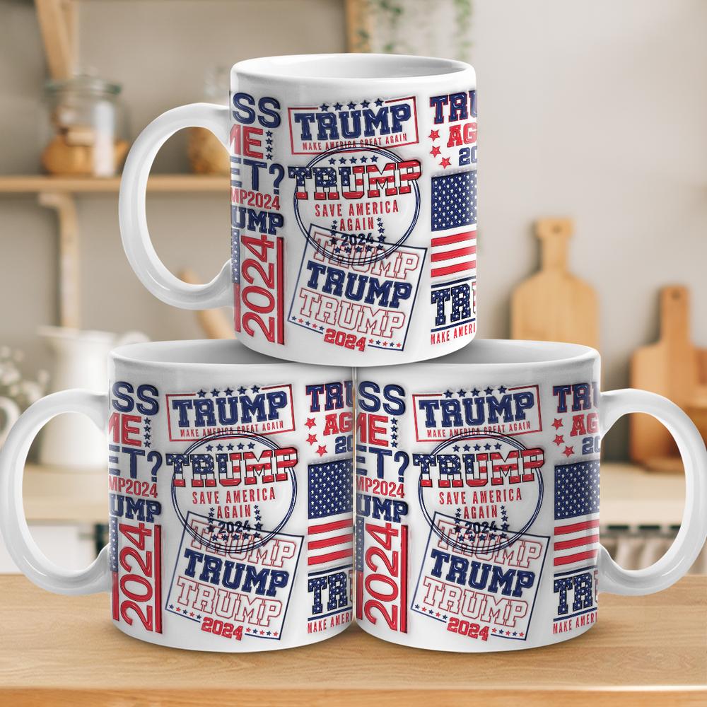 Trump Make America Great Again 3D Inflated Effect Printed Mug