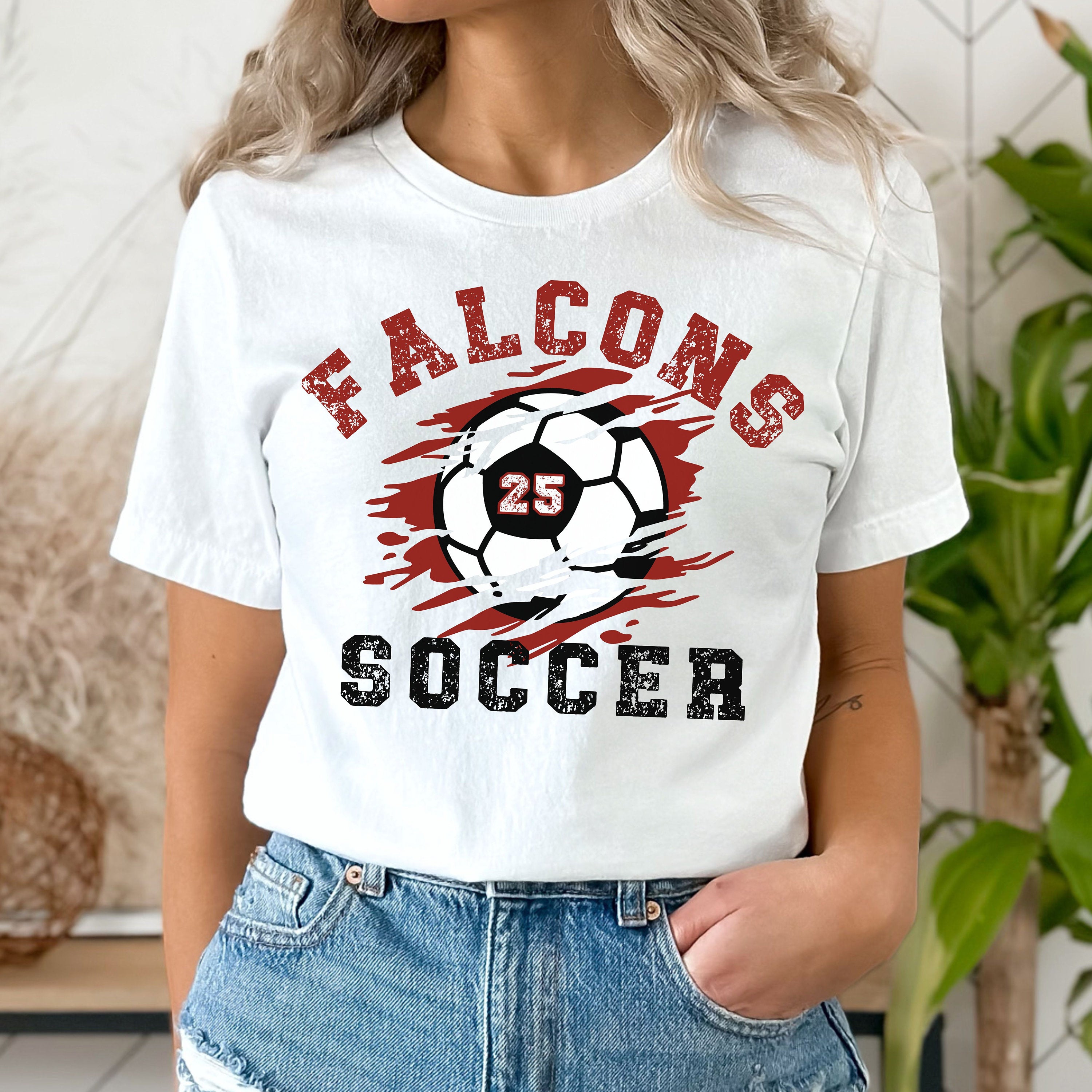 Custom Soccer Shirt, Personalized Soccer Mom Shirt, Soccer Fan Shirt, Soccer Number Shirt, Custom Soccer Team Shirt