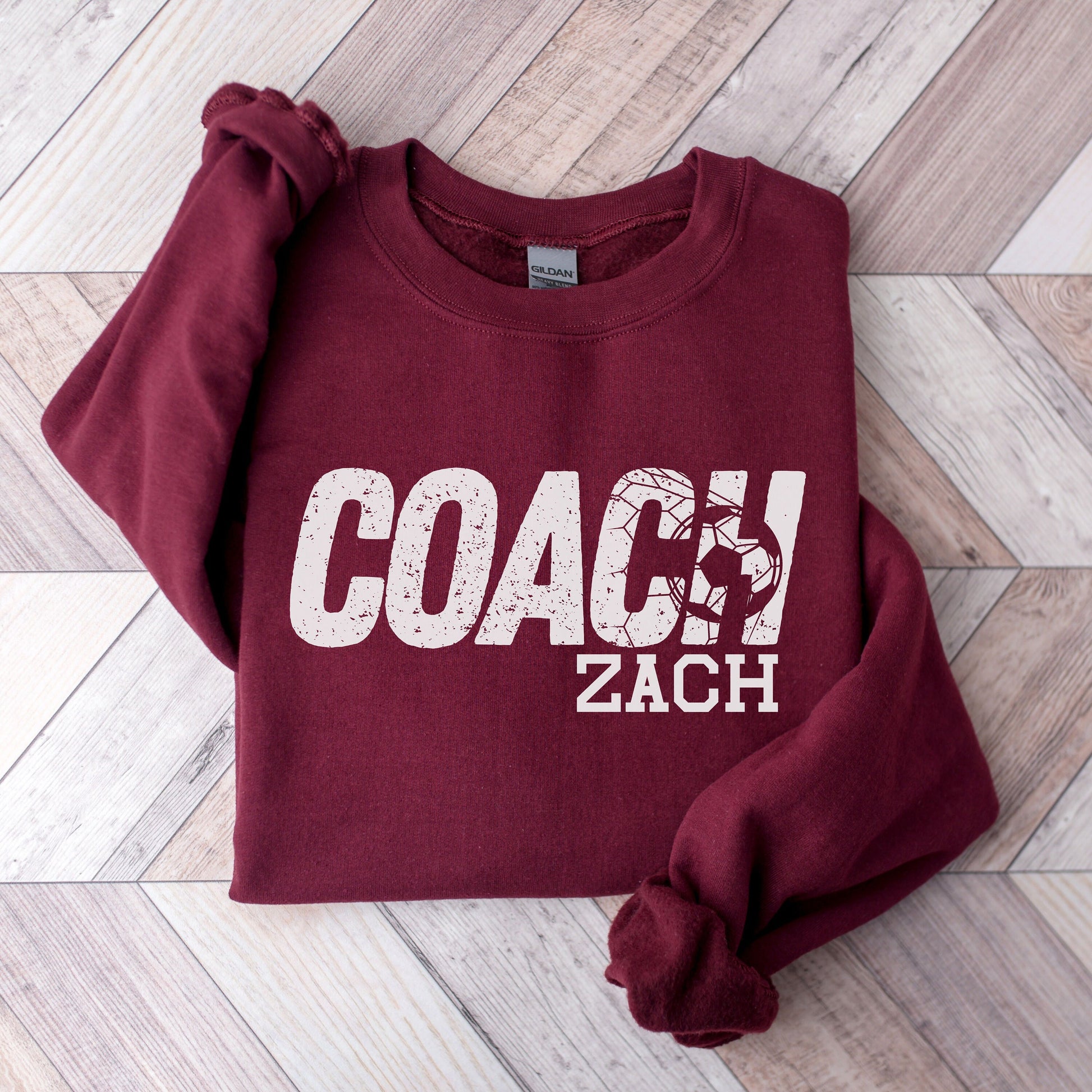 Personalized Soccer Coach Sweatshirt, Soccer Coach Gift, Coach Tee, Soccer Game Day Sweater