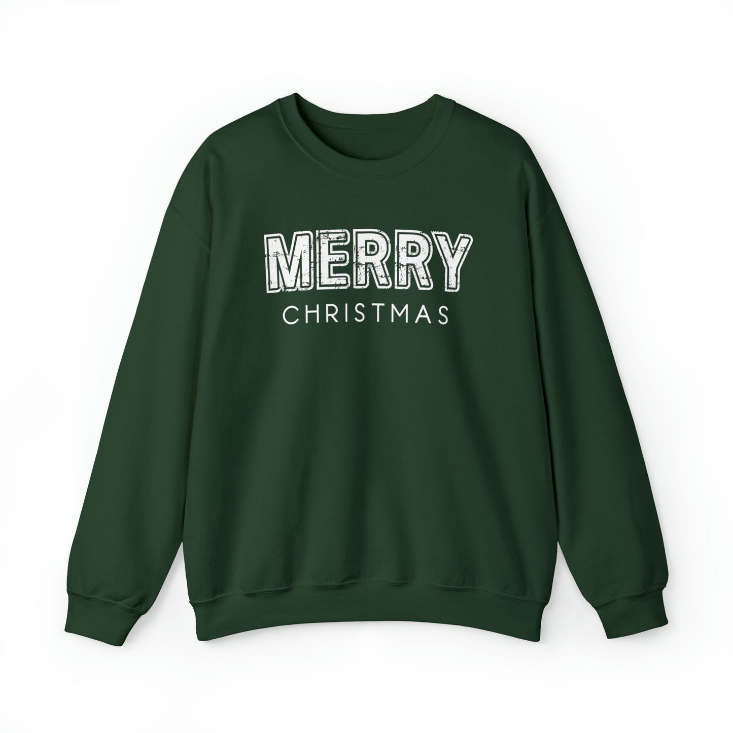 Distressed Merry Christmas Sweatshirt, Womens Christmas Sweater, Merry Sweatshirt, Christmas Crewneck Pullover, Holiday Merry Sweatshirt