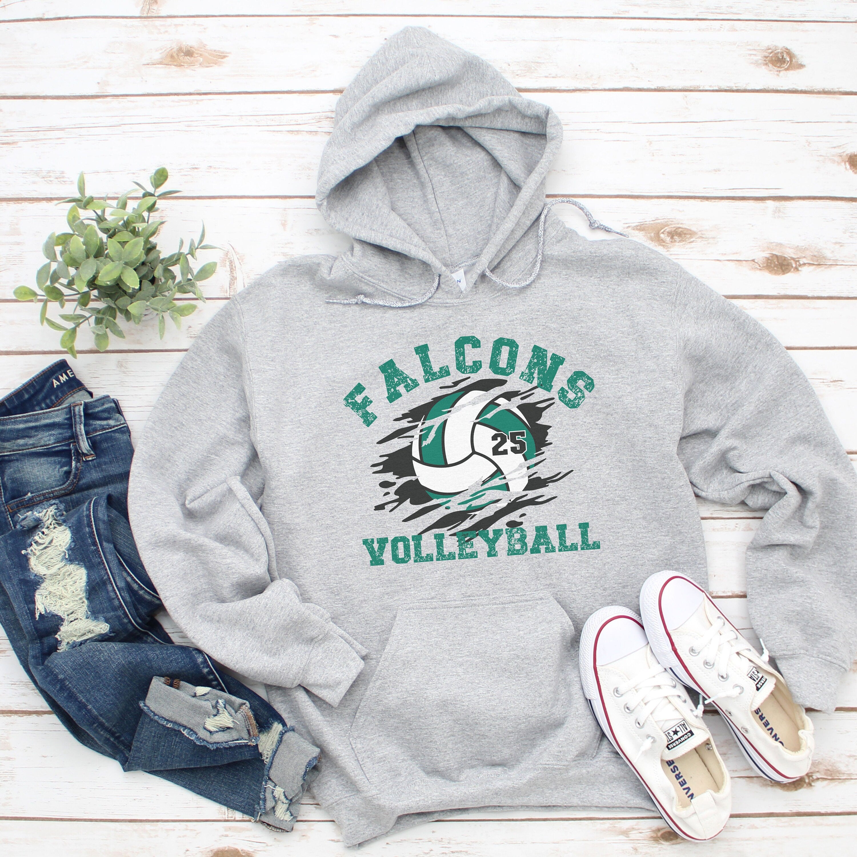 Custom Volleyball Sweatshirt, Personalized Volleyball Mom Crewneck, volleyball Fan Pullover, volleyball Number Sweatshirt, Custom team tee