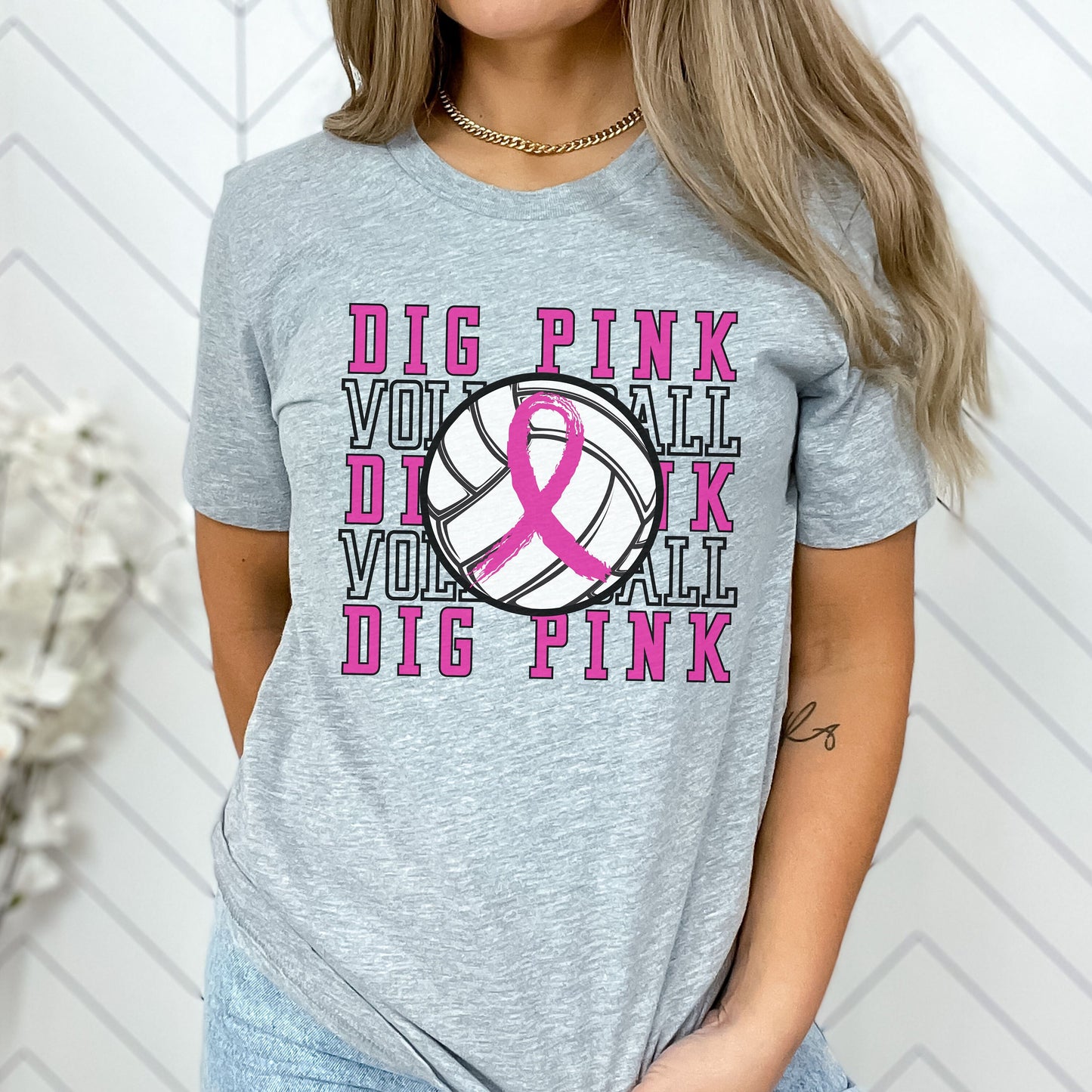 Dig Pink Volleyball Shirt, Breast Cancer Awareness Volleyball Shirt, Together We Fight Tshirt, Cancer Awareness Shirt