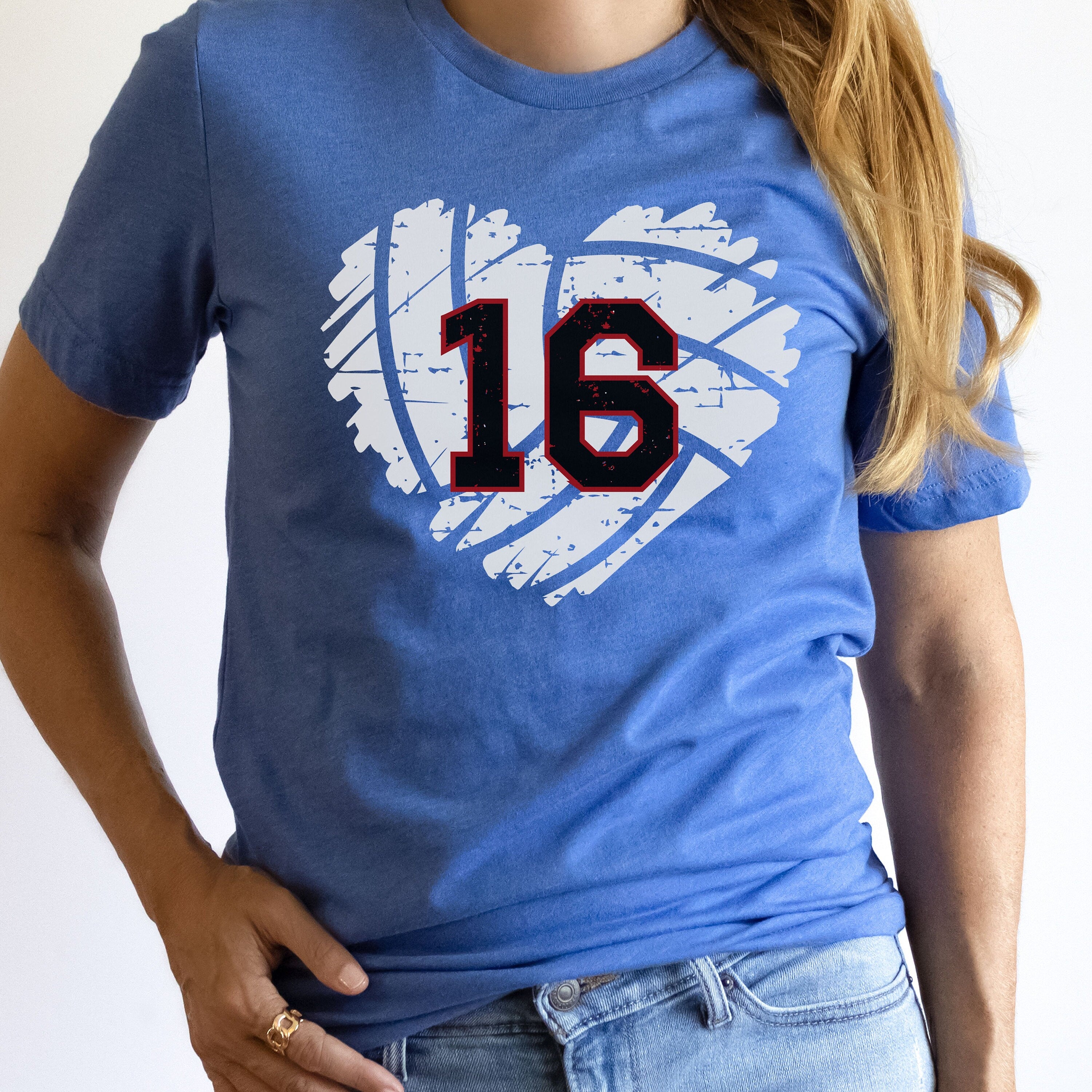 Custom Volleyball Number Shirt, Personalized Volleyball Mom Shirt, Volleyball Team Shirt, Cute Volleyball Heart Shirt, Volleyball Team Gift