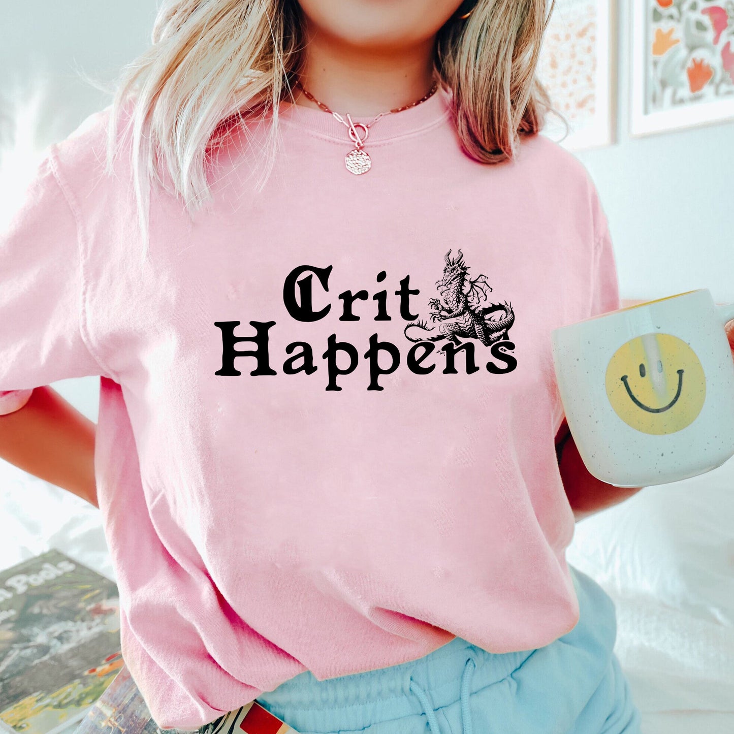 Crit Happens Shirt, Trending Unisex Tee Shirt, Unique Shirt Gift, D20 Shirt, Critical, DnD Shirt, Dungeons and Dragons Sweatshirt Hoodie