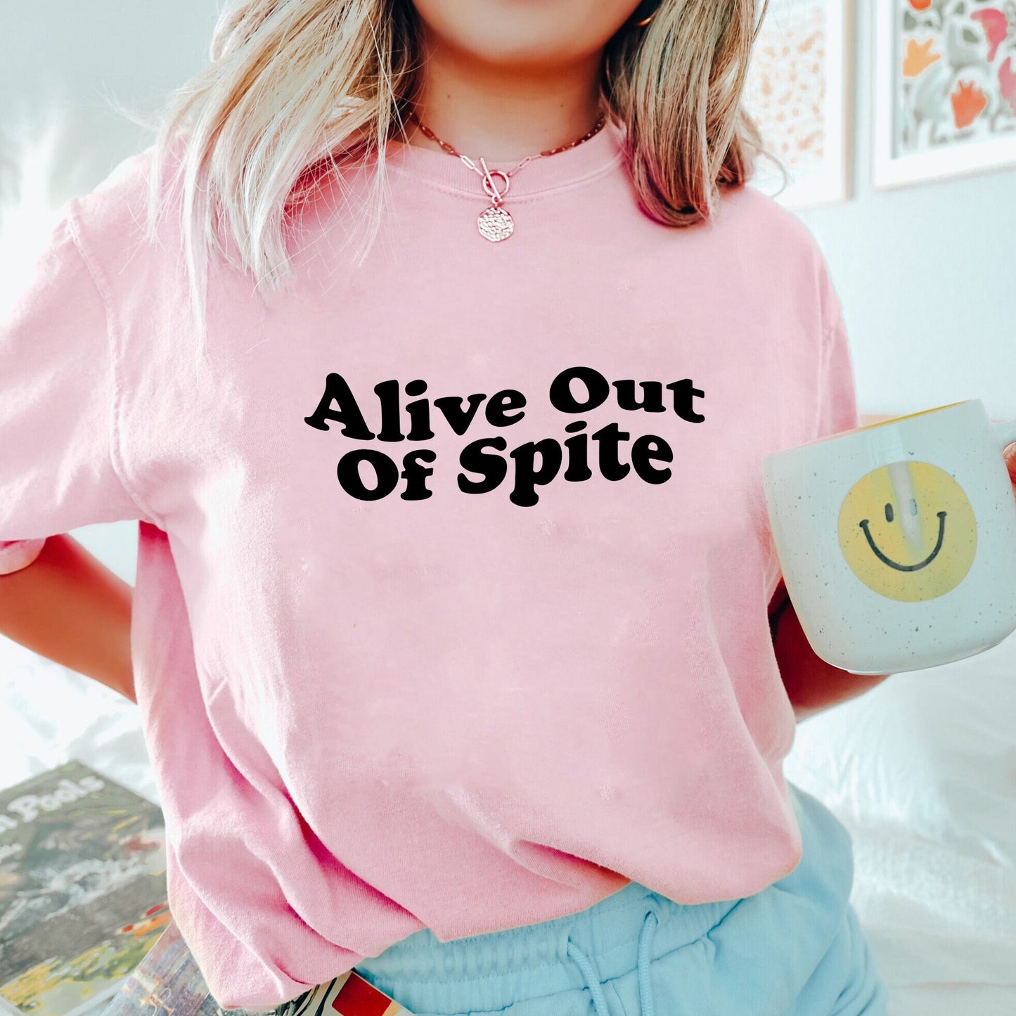 Alive Out Of Spite Sweatshirt, Motivational Hoodie For Women, Anxiety Shirt Gift Mental Health Care Sweatshirt