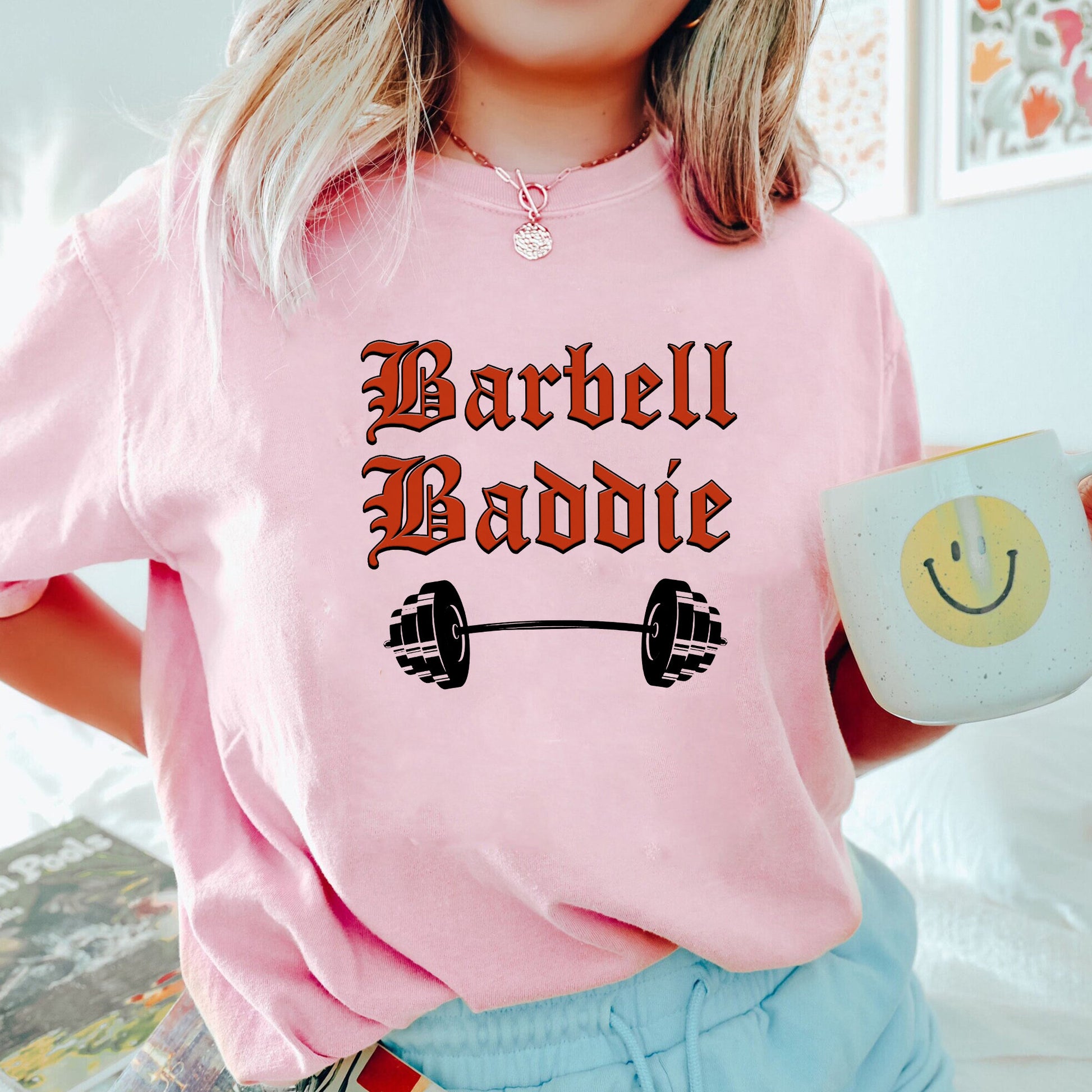 Barbell Baddie Shirt,Trending Unisex Tee Shirt,Unique Shirt Gift, Girls Who Lift Sweatshirt, Barbell Baddie Gym Fitness Hoodie