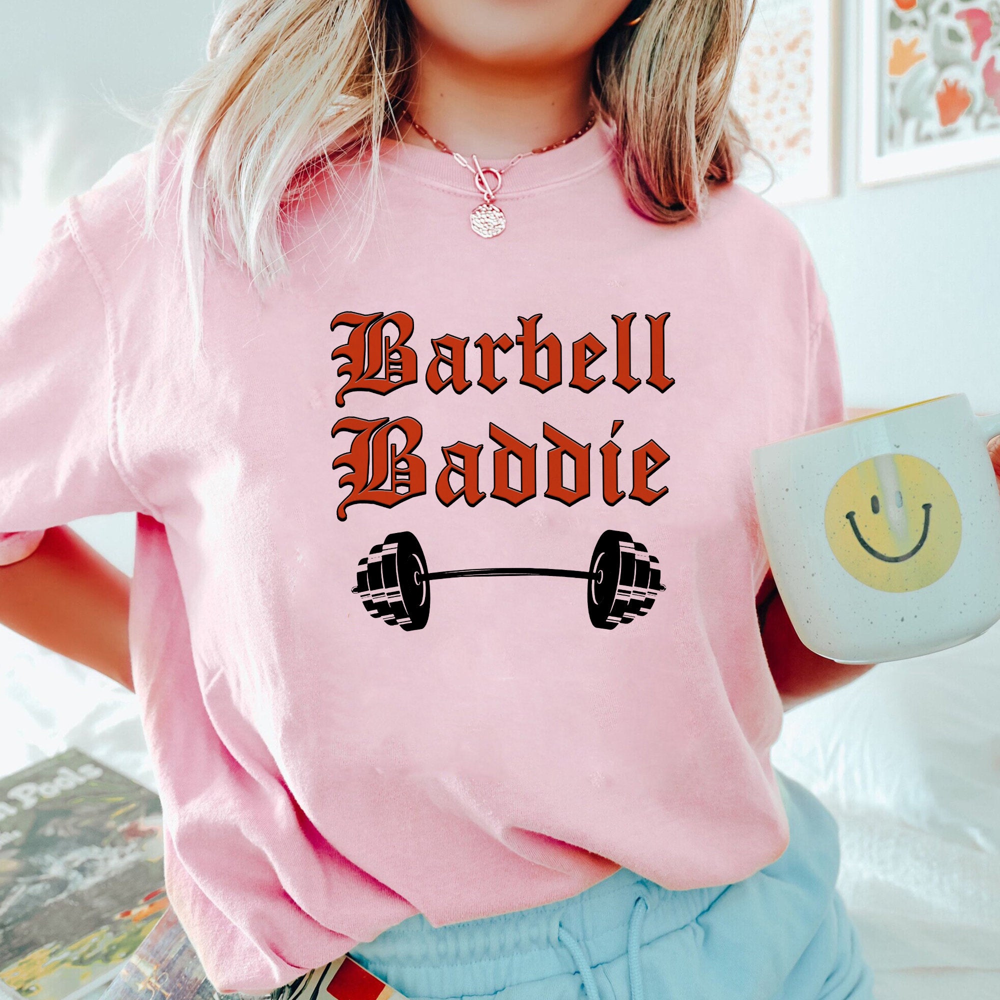 Barbell Baddie Shirt,Trending Unisex Tee Shirt,Unique Shirt Gift, Girls Who Lift Sweatshirt, Barbell Baddie Gym Fitness Hoodie