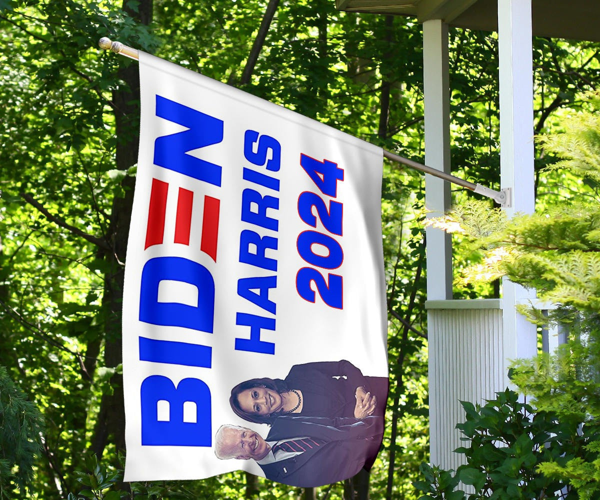 Biden Harris 2024 Flag Kamala Harris Vice President Joe Biden President 2024 Political Merch