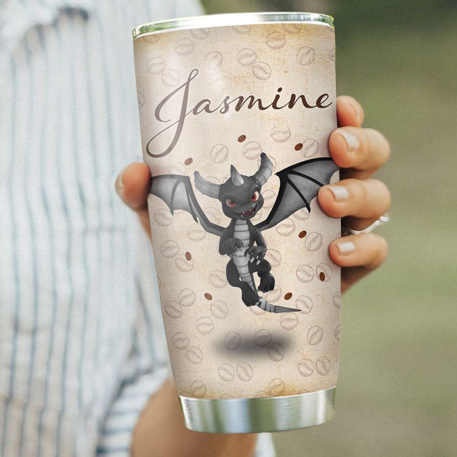 Personalized Halloween Tumbler Coffee Dragon Touch My Coffee I Will Slap You