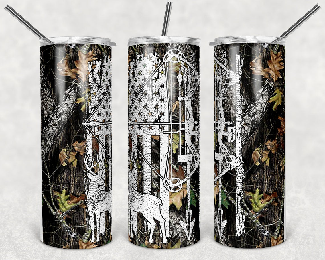 Deer Hunting Skinny Tumbler For Men