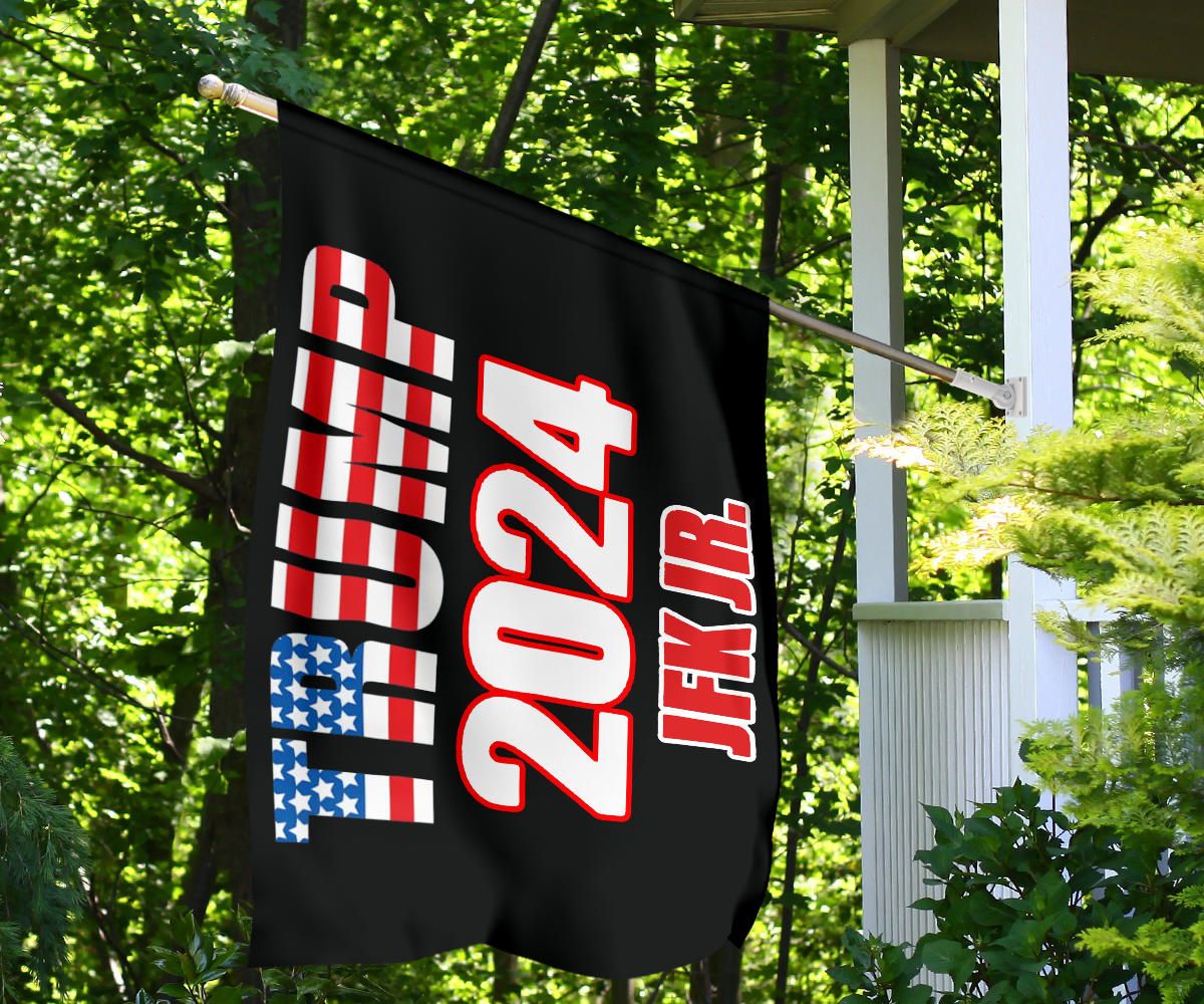 Trump 2024 Jfk Jr Flag Patriotic Garden Flags Holiday Decor Best American Flag For House