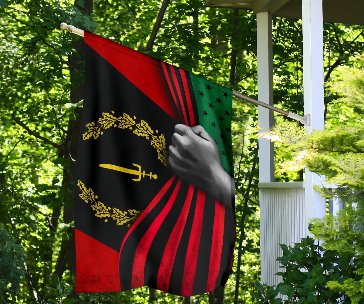 Black American Heritage Flag And Afro American Flag Black People African American History