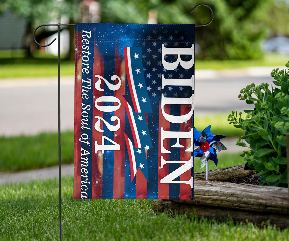 Biden 2024 Restore The Soul Of America Flag Vote For Joe Biden 2024 Election Campaign