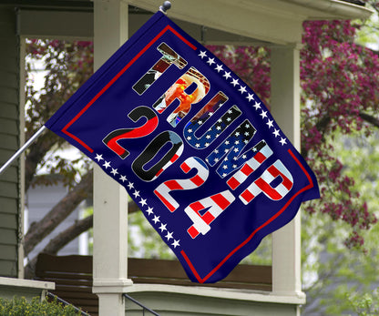 Trump 2024 Flag Donald Trump Salute 2024 Campaign Banner For Sale