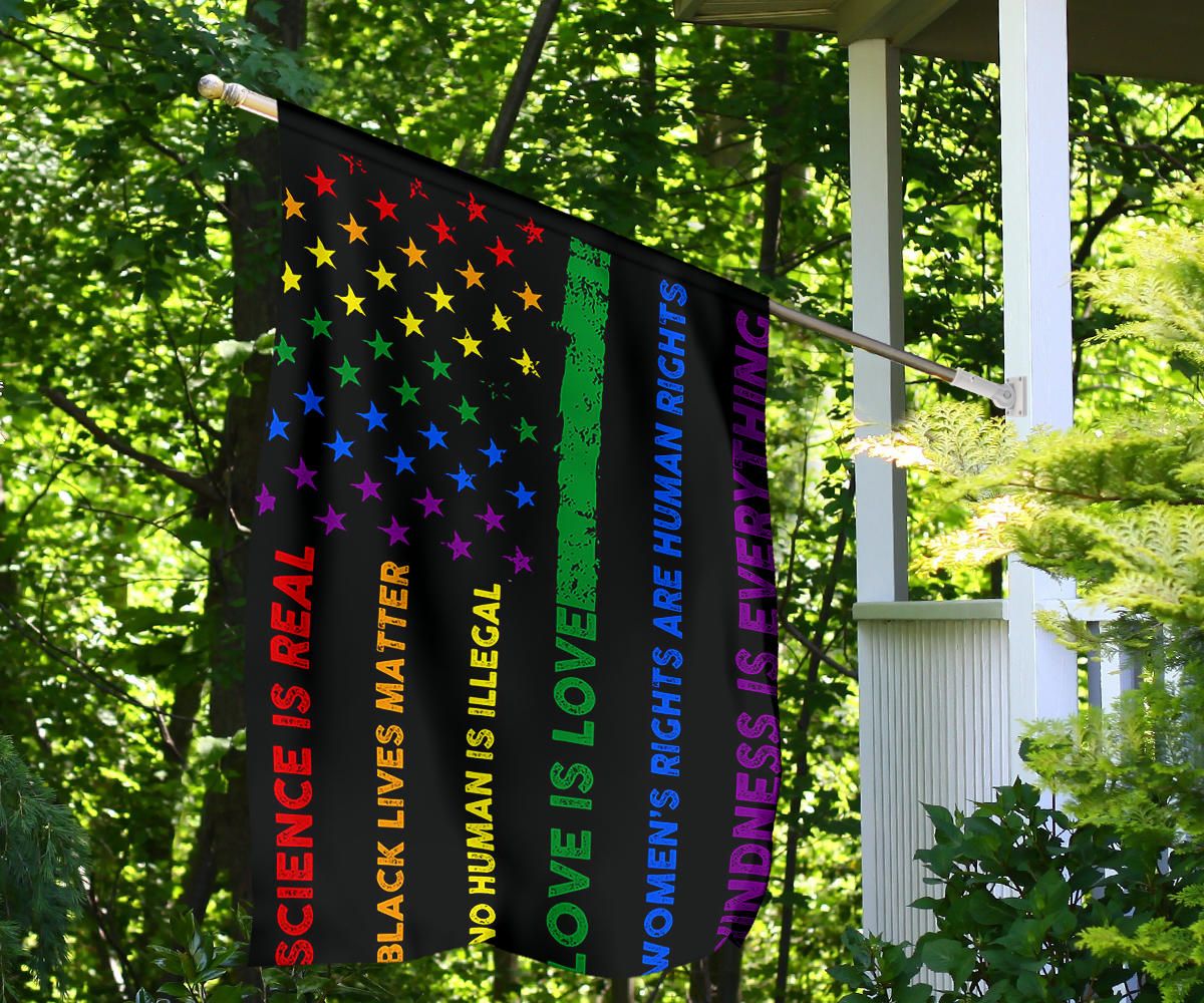 American LGBT Pride Flag Scacience Is Real Black Lives Matter Gay Flag For Pride Parade