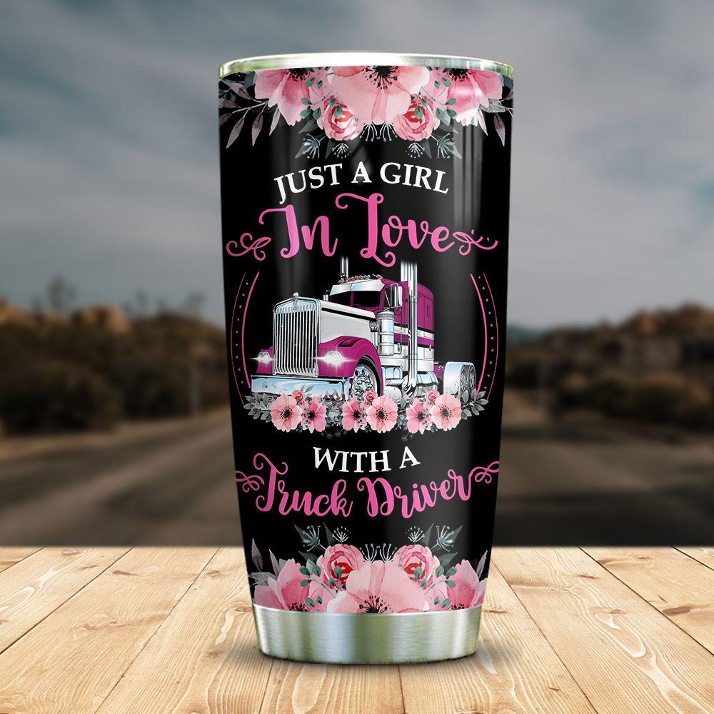 Trucker Wife Tumbler 5 Things You Should Know About My Husband Just A Girl In Love With Truck Driver