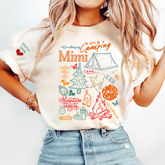 Mimi's Adventure Awaits Camping Tee - Outdoor Lover's Gift