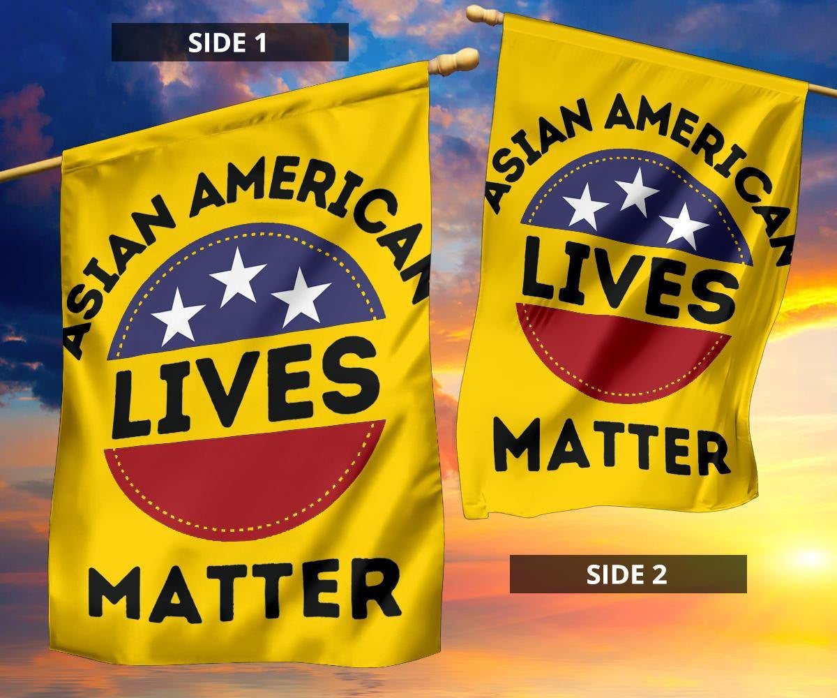 Asian American Lives Matter Flag Asian Lives Matter Stop AAPI Hate Hate Is A Virus Decor