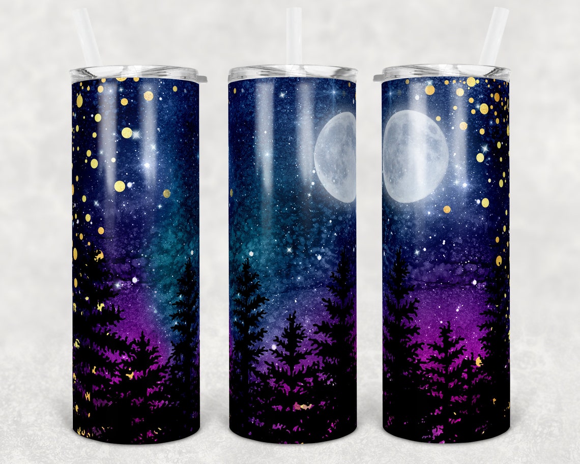 Galaxy Night Sky Skinny Tumbler