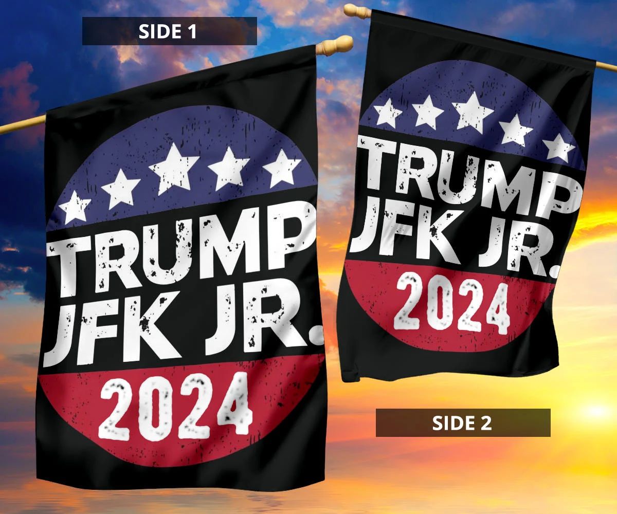 Trump 2024 Jfk Jr Flag American Flag Stars Decorative House Flags Patriot Gifts