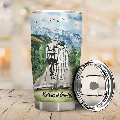 Personalized Camping Couple Tumbler Someday When The Pages Of My Life