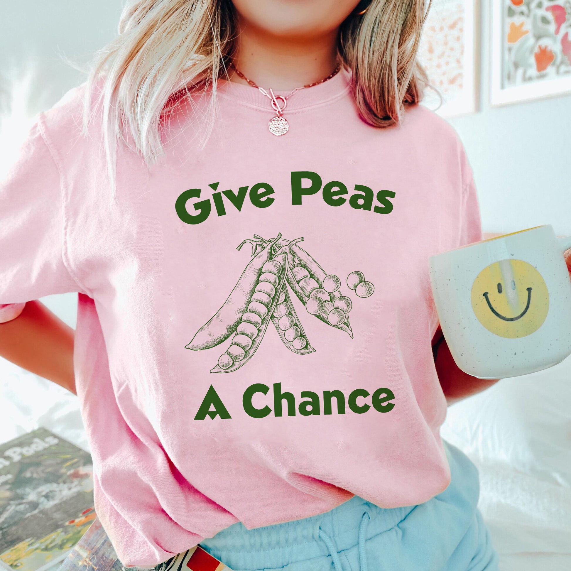 Give Peas A Chance Shirt, Trending Unisex Tee Shirt, Unique Shirt Gift, Peas Graphic Tee, Give Peas A Chance Sweatshirt Hoodie